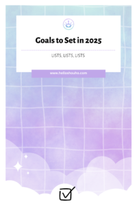 Goal ideas for 2025