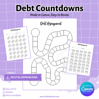 Debt Game Board and Debt Repayment Trackers