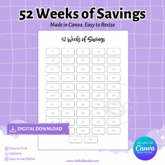 52 Week Savings Challenge