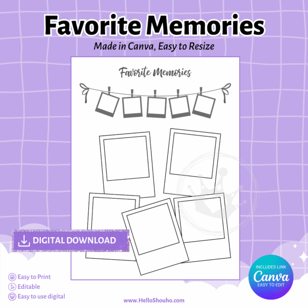 Favorite Memories with Polaroids Insert