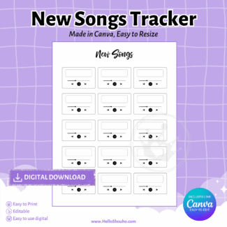 New Music, Songs Tracker