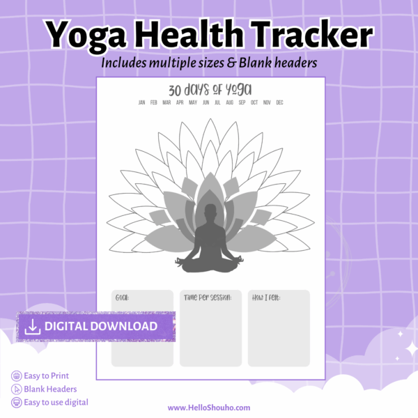 Yoga tracker CYO Countdown Tracker