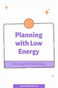 Planning with Low Energy